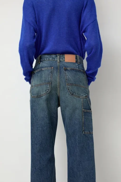 Double-Knee Jean in Tractor Blue