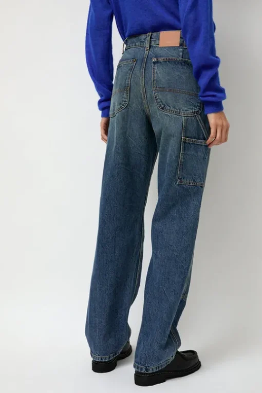 Double-Knee Jean in Tractor Blue