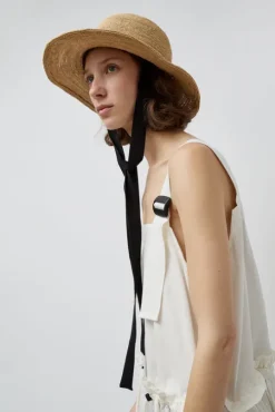 Duke Alessio Hat in Natural with Black