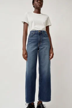Elissa High Wide Jean in Cate Wash