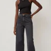 Elissa High Wide Jean in Stil Black