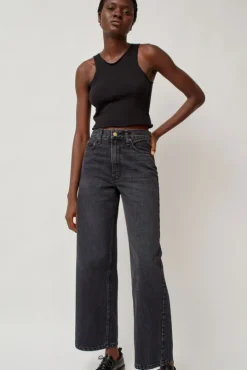 Elissa High Wide Jean in Stil Black