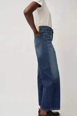Elissa High Wide Jean in Cate Wash