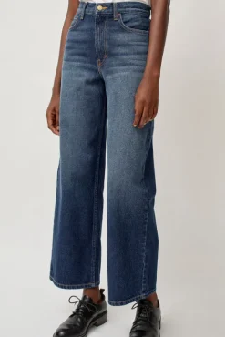 Elissa High Wide Jean in Cate Wash