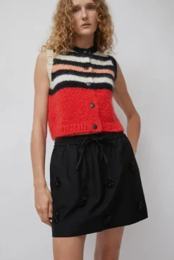 Embellished Mini Skirt in Black