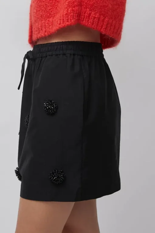 Embellished Mini Skirt in Black