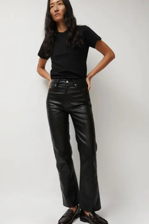 Erik Jean in Black Faux Leather