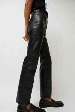 Erik Jean in Black Faux Leather