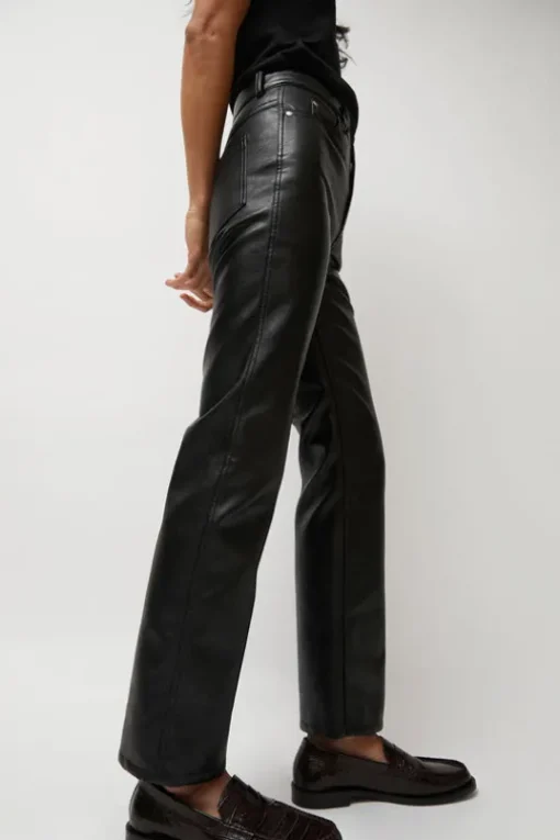 Erik Jean in Black Faux Leather