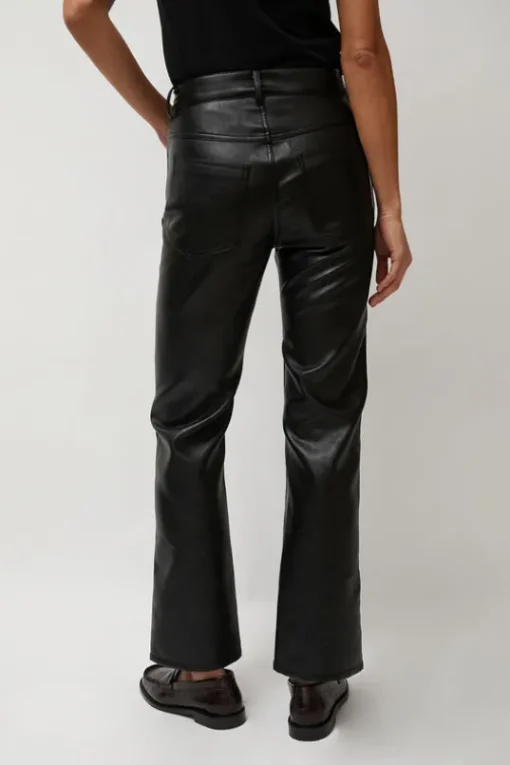 Erik Jean in Black Faux Leather