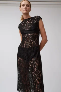 Erika Dress in Black Lace