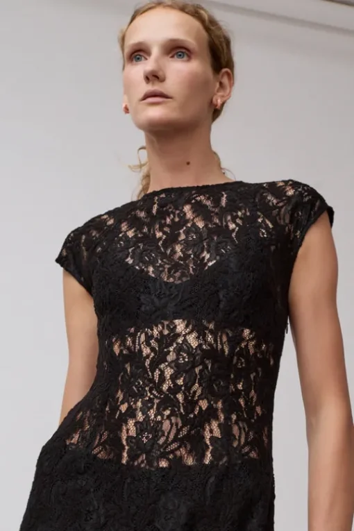 Erika Dress in Black Lace
