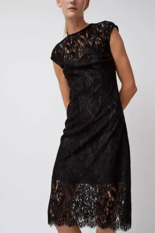 Erika Dress in Black Lace