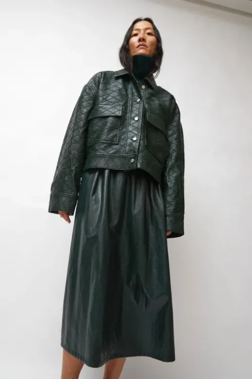 Eva Jacket in Bottle Diamond