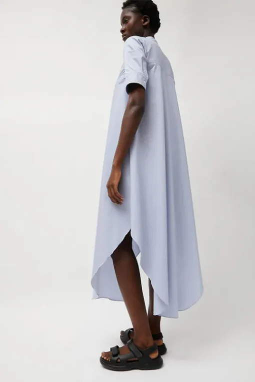 Extra Long Shirt in Blue and White Stripe