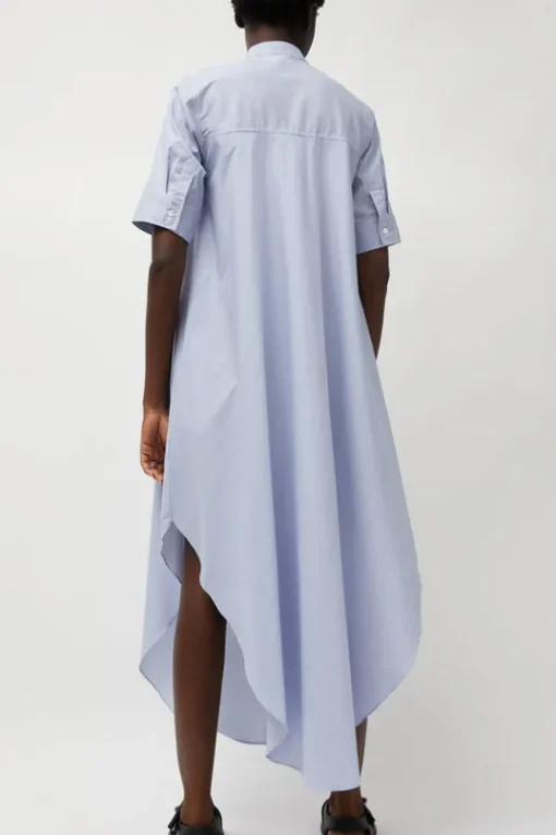 Extra Long Shirt in Blue and White Stripe