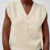 Fleece Vest in Ecru