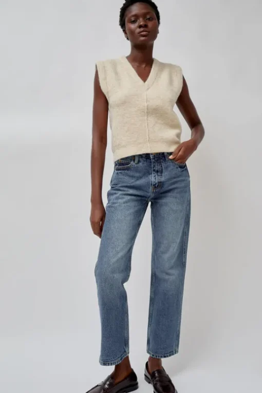 Fleece Vest in Ecru
