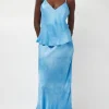 Fluid Skirt in Maya Blue Tie Dye
