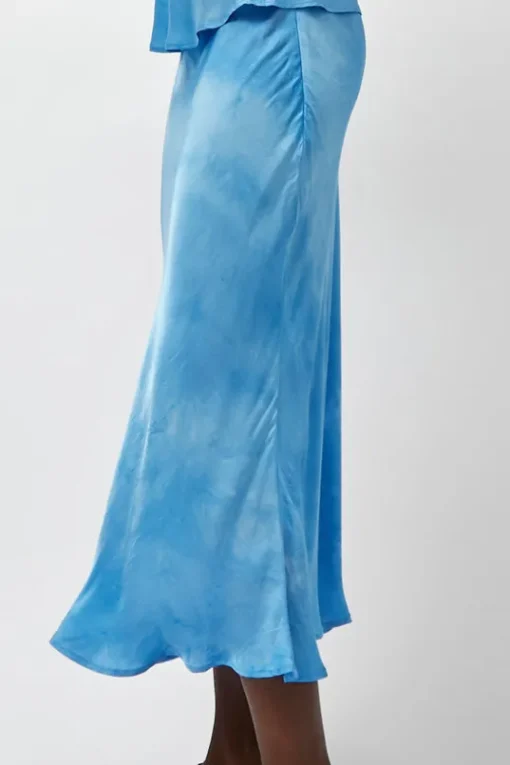 Fluid Skirt in Maya Blue Tie Dye