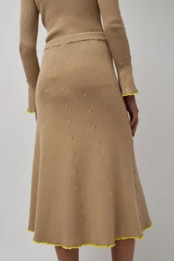 Fly Rib Skirt in Hazelnut