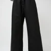 Frill Padded Pants in Black