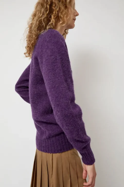 Future Memories V Neck Sweater in Lavender