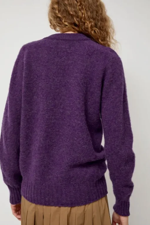 Future Memories V Neck Sweater in Lavender