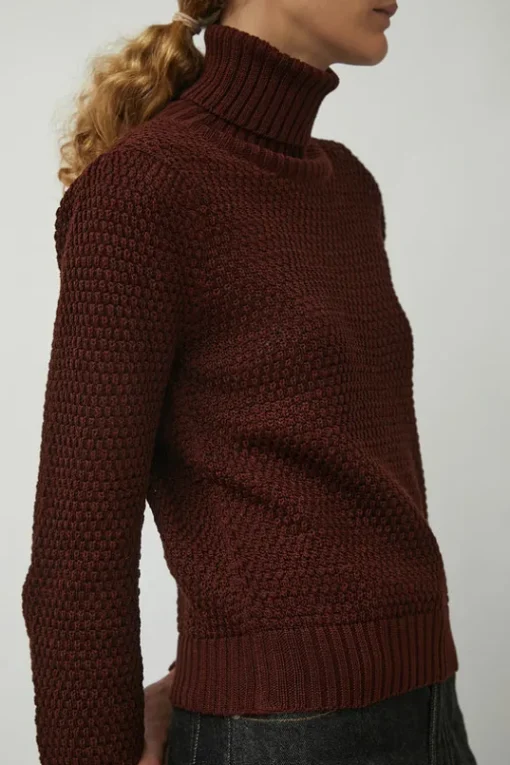 Gabe Turtleneck in Berry