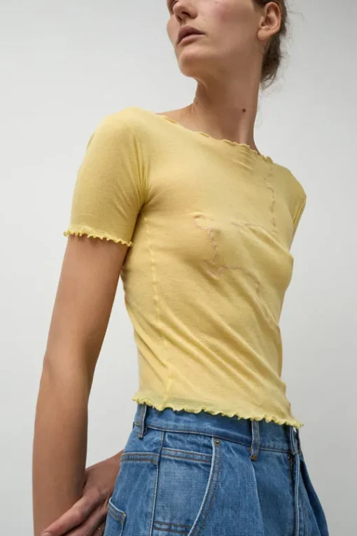 Gerrymandered Tee in One Yellow