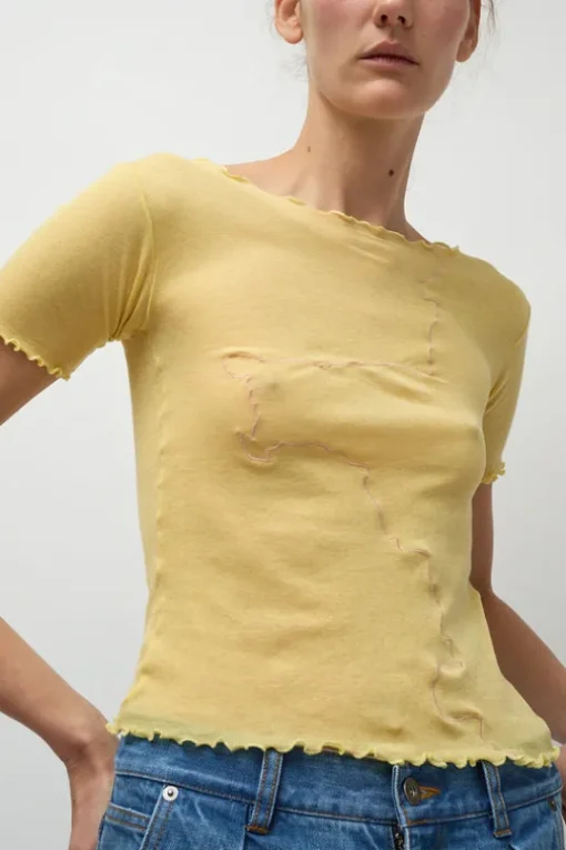 Gerrymandered Tee in One Yellow