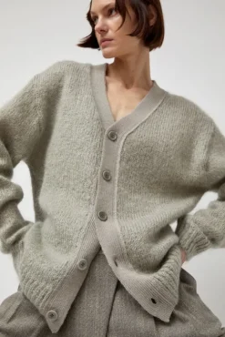 Grandpa Cardigan in Light Grey