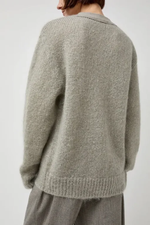 Grandpa Cardigan in Light Grey