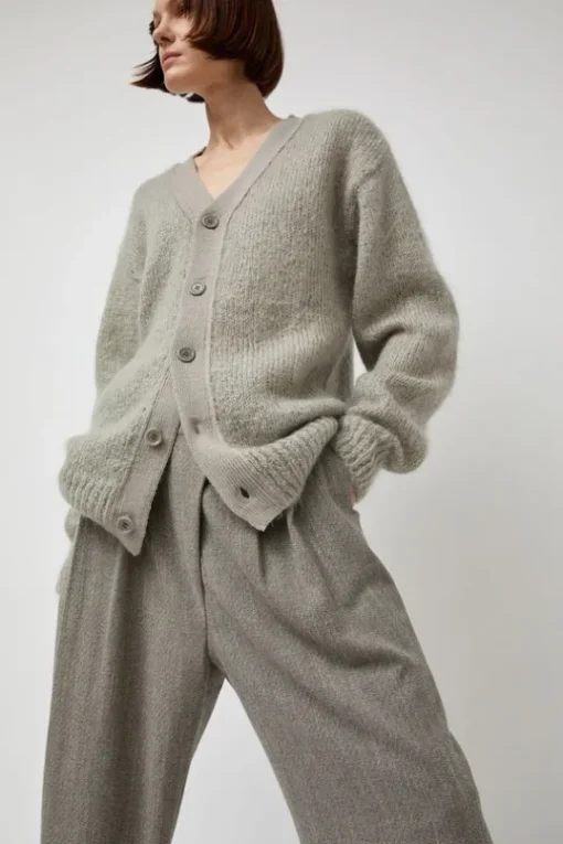 Grandpa Cardigan in Light Grey