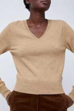 Hany Cashmere Knit in Camel