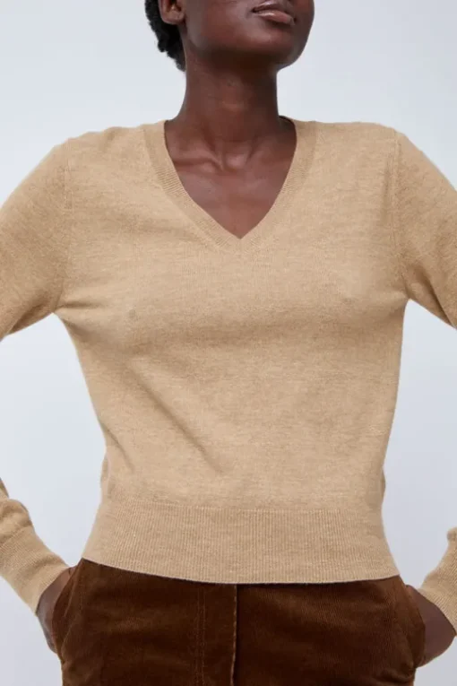 Hany Cashmere Knit in Camel