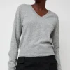 Hany Cashmere Knit in Gray