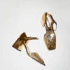 High 70鈥檚 Sandal in Gold
