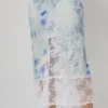 Hiss Skirt in Sky Shadow Floral