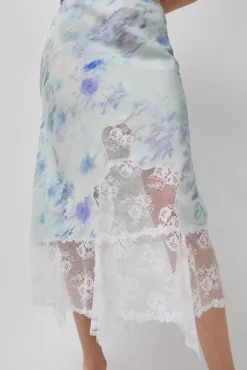 Hiss Skirt in Sky Shadow Floral
