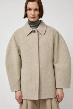 Hourglass Half Coat in Beige
