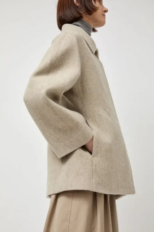 Hourglass Half Coat in Beige