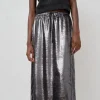 Inez Skirt in Silver Pony Hair