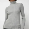 Inner Pleats Pola Knit in Grey