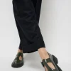 Jackie T-Strap in Olive