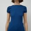 Jaya Seamless Top in Navy