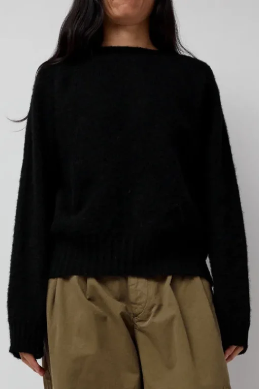 Jets Crew Knit in Black