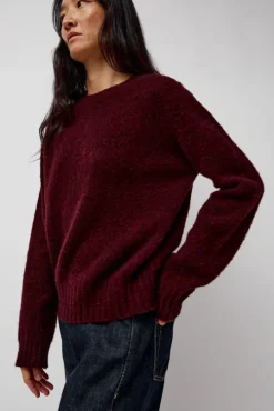 Jets Crew Knit in Red Wizard