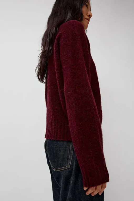 Jets Crew Knit in Red Wizard