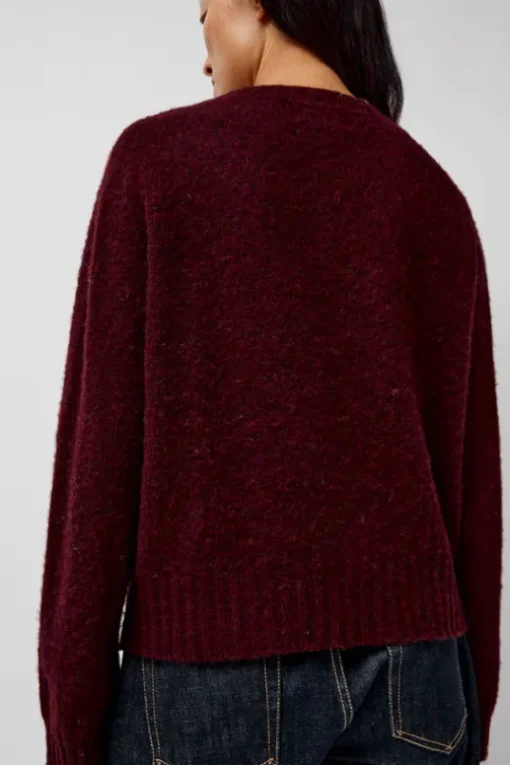 Jets Crew Knit in Red Wizard